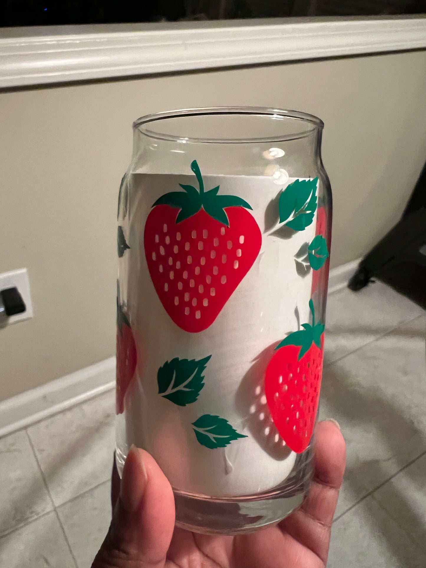Strawberry Libby Glass